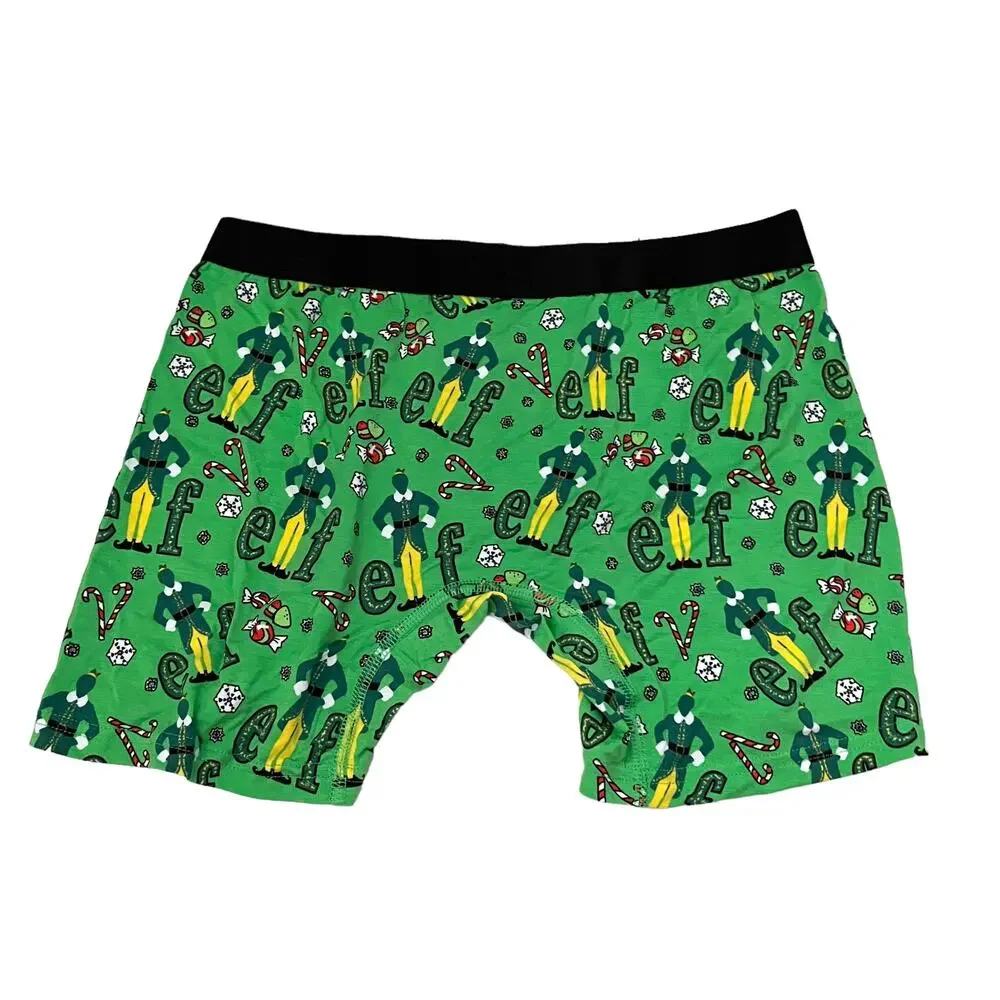 MeUndies Elf Holiday Print Boxer Brief Underwear Size Small